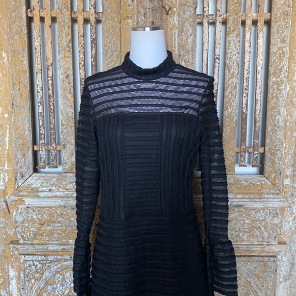 Parker Topanga High Neck Long Sleeve Fitted dress - Picture 6 of 16
